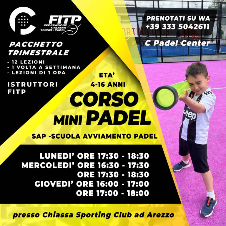 centro padel Chiassa Sporting Club ad Arezzo